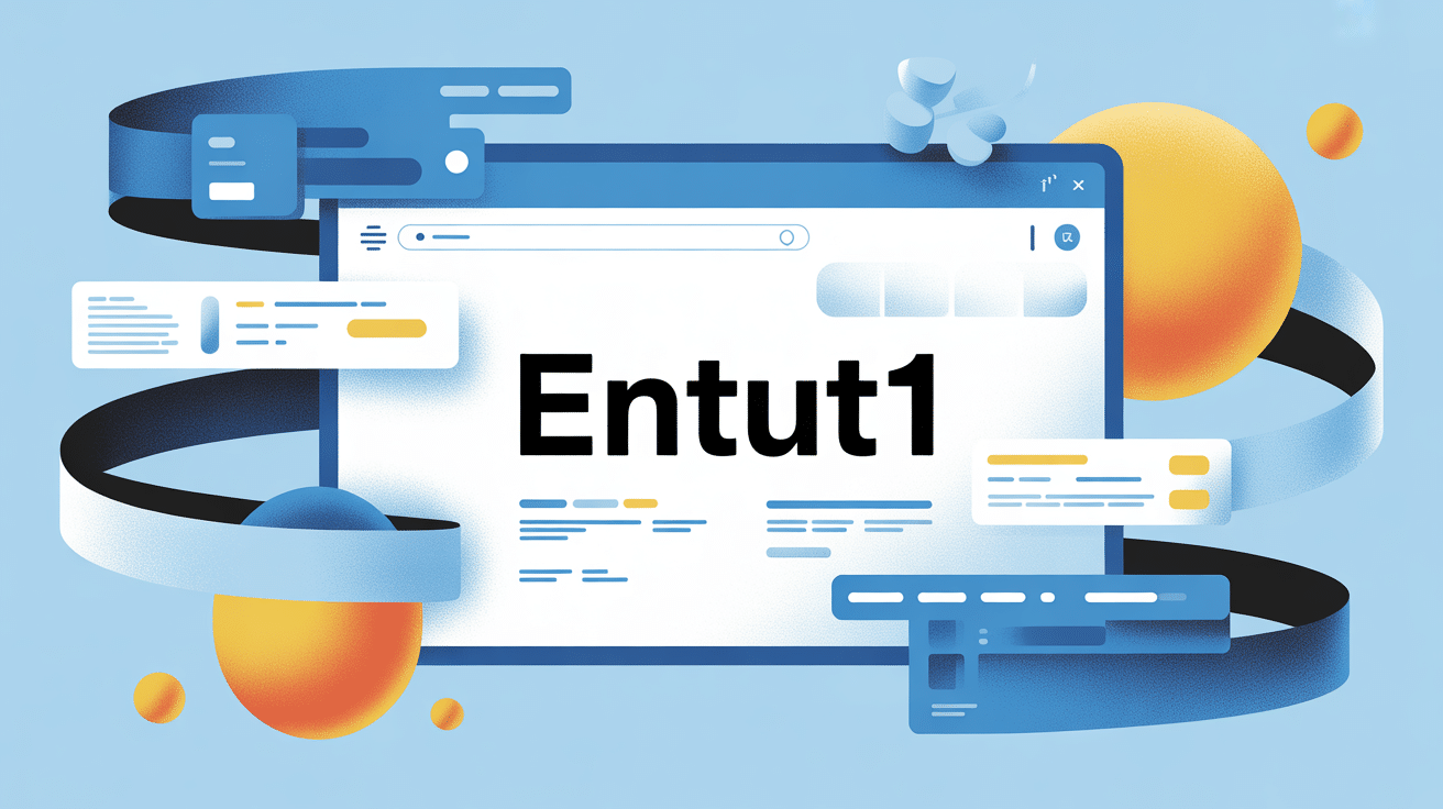 Illustration conceptuelle entut1 SEO moderne