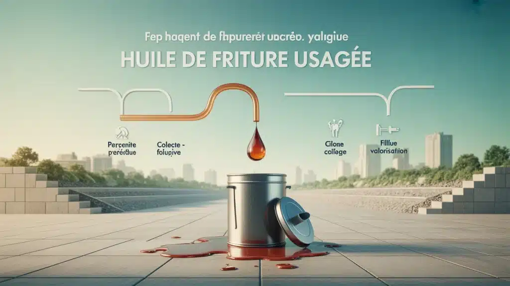 Huile de friture usagée recyclée sans boucher les canalisations