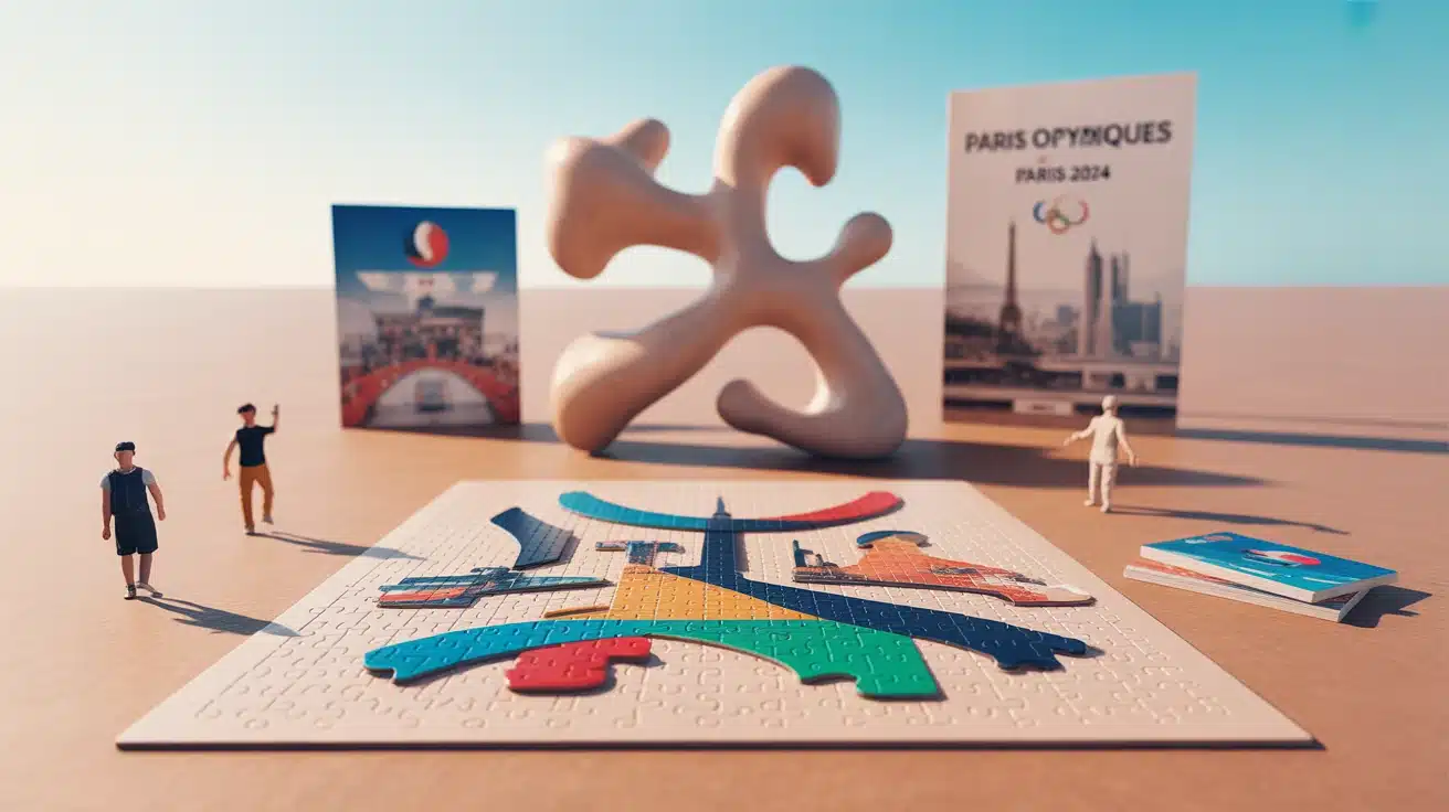 puzzle Paris 2024 : plateau et pièces Jeux Olympiques