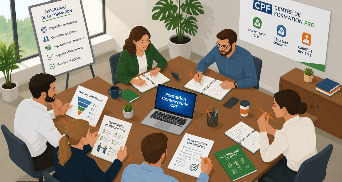 Formation commerciale CPF en session professionnelle