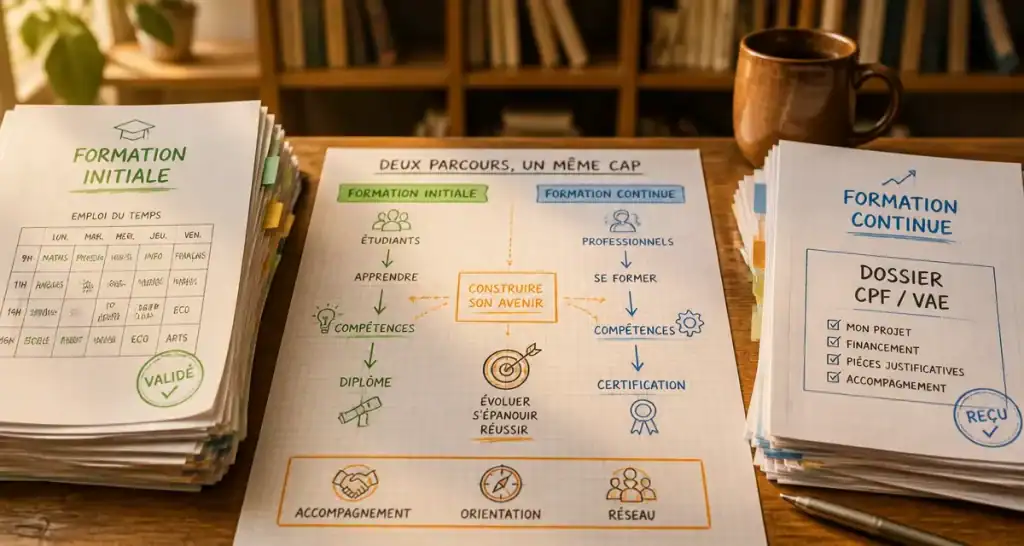 Formation initiale et continue : choisir le parcours adapté