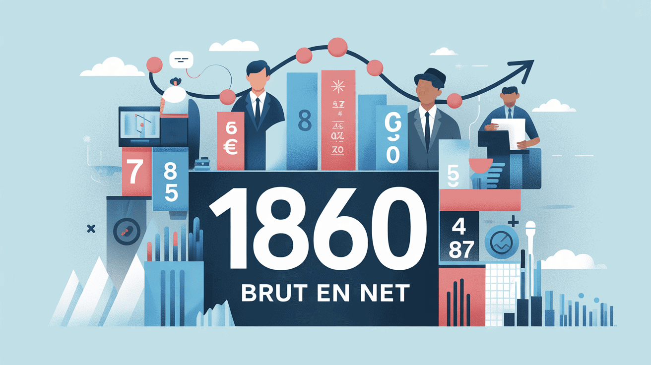 1860 brut en net illustration graphique métiers