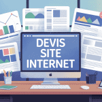 illustration devis site internet bureau moderne