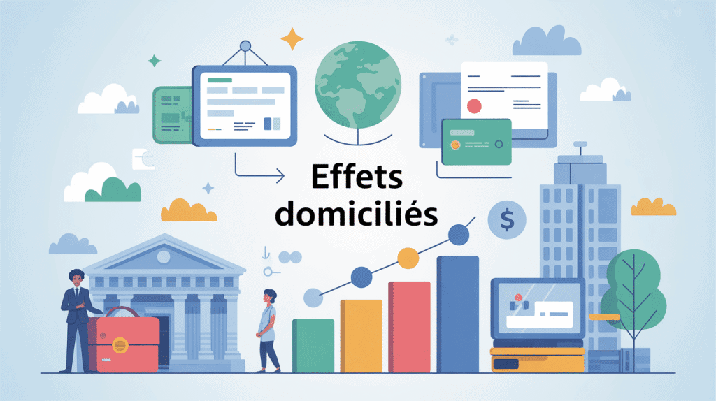effets domiciliés, interconnexion acteurs bancaires et professionnels