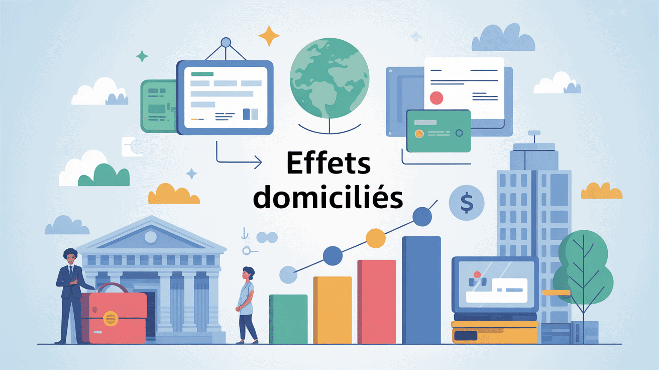 effets domiciliés, interconnexion acteurs bancaires et professionnels