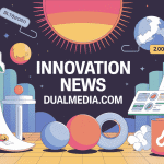 innovation news dualmedia.com illustration veille digitale moderne