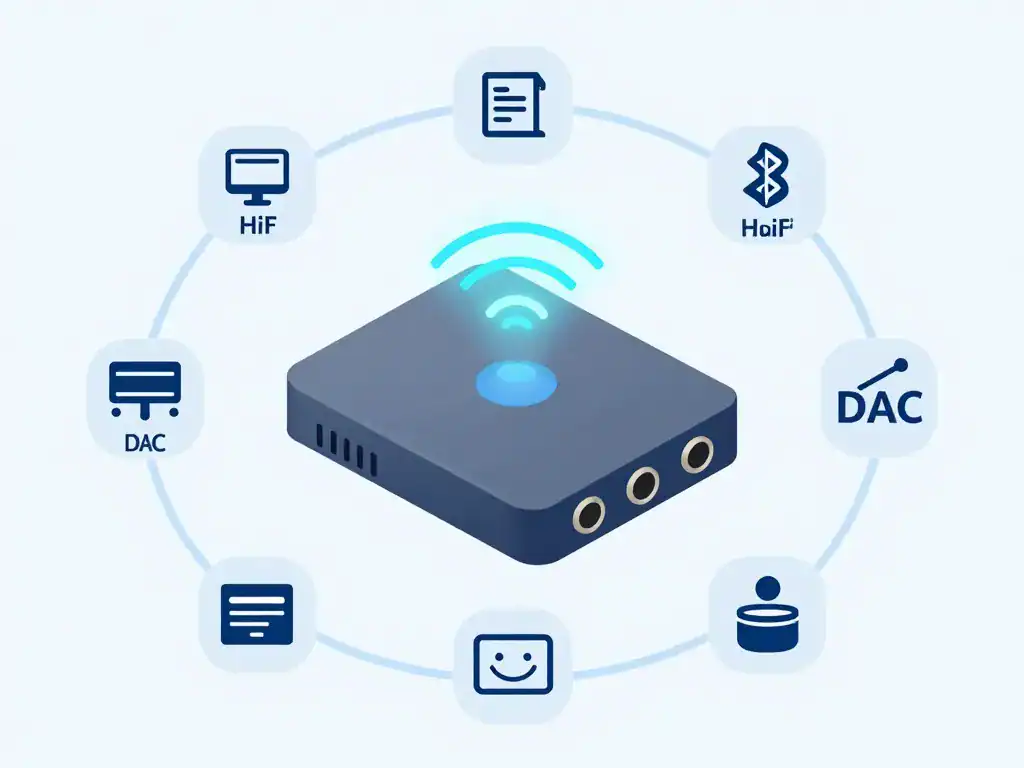 meilleur adaptateur bluetooth pour ampli hifi composants internes codec dac