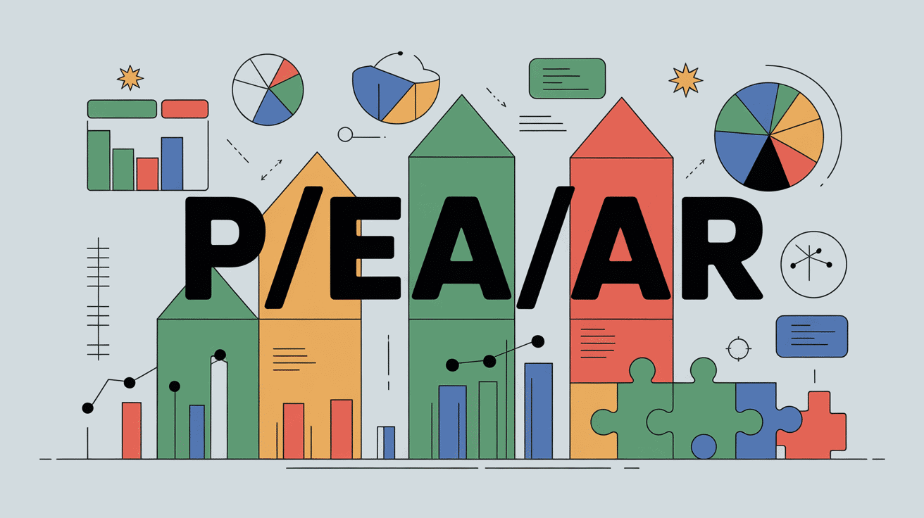 illustration p/e/a/r avec ratios financiers