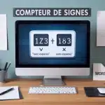 compteur de signes sur écran avec compteurs