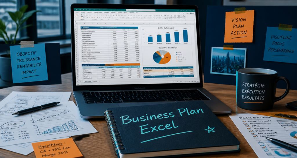 Business plan Excel : 4 tableaux indispensables pour valider votre rentabilité sur 3 ans