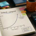 calcul intérêt composé graphique carnet calculatrice