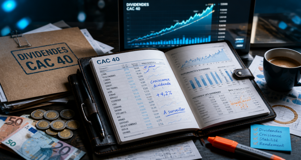 Dividendes du CAC 40 : 5 actions à haut rendement pour vos revenus passifs