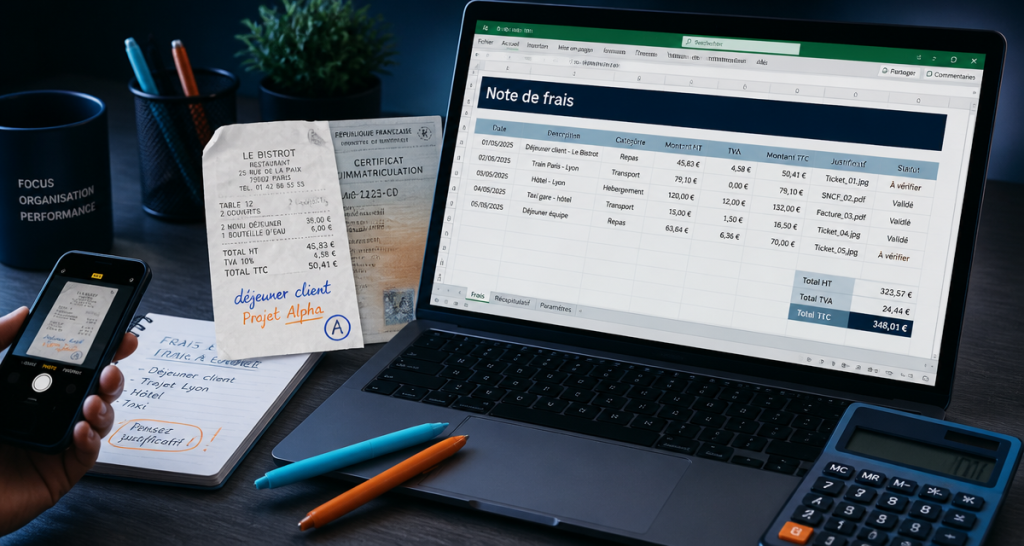 Tableau de note de frais : 6 mentions obligatoires pour sécuriser vos remboursements
