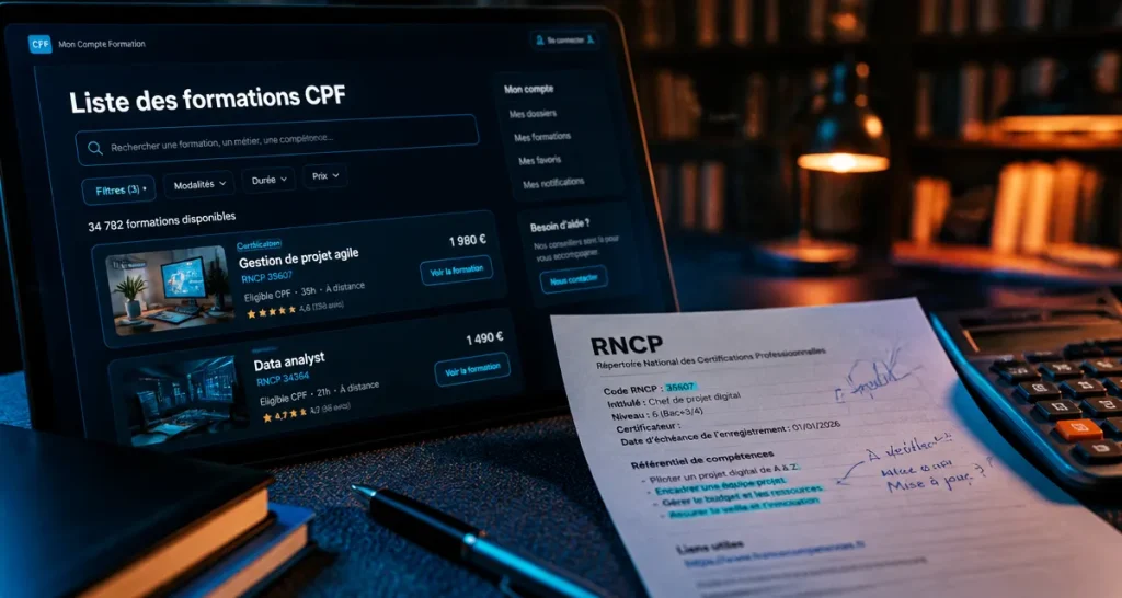 Liste des formations CPF : 4 étapes pour filtrer les 20 000 parcours certifiants