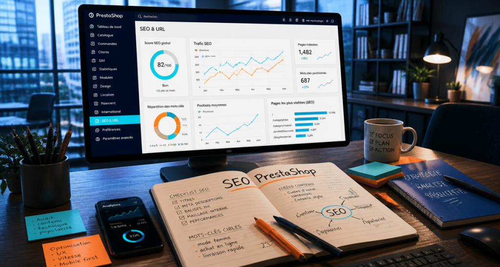 SEO PrestaShop : 5 leviers techniques pour stopper la fuite de trafic