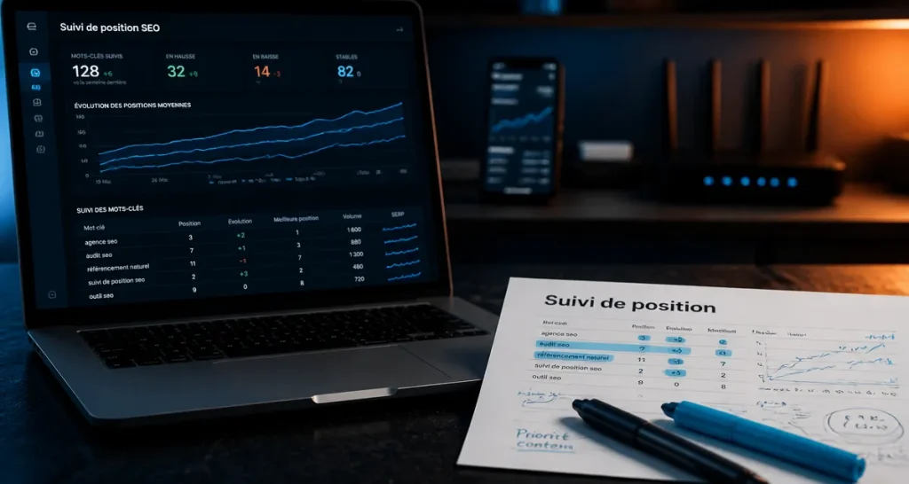 Suivi de positionnement SEO : 4 catégories d&rsquo;outils et la méthode pour interpréter vos graphiques