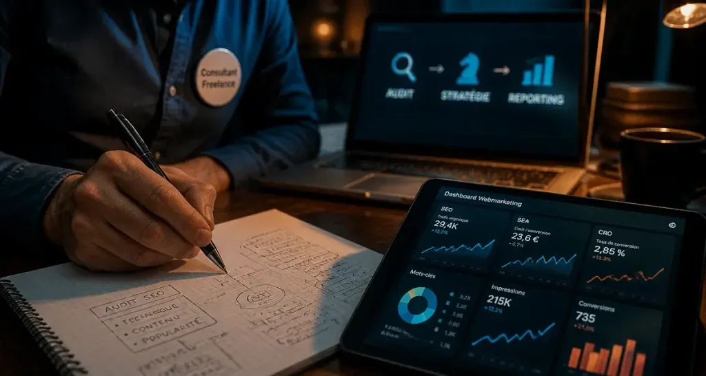 Webmarketing freelance : 5 leviers pour doper votre acquisition sans les coûts d&rsquo;une agence