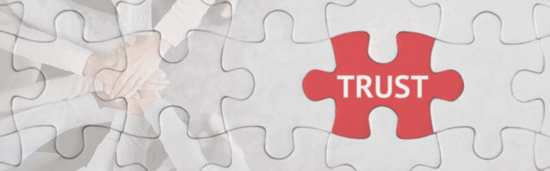 Trust puzzle piece for collaboration