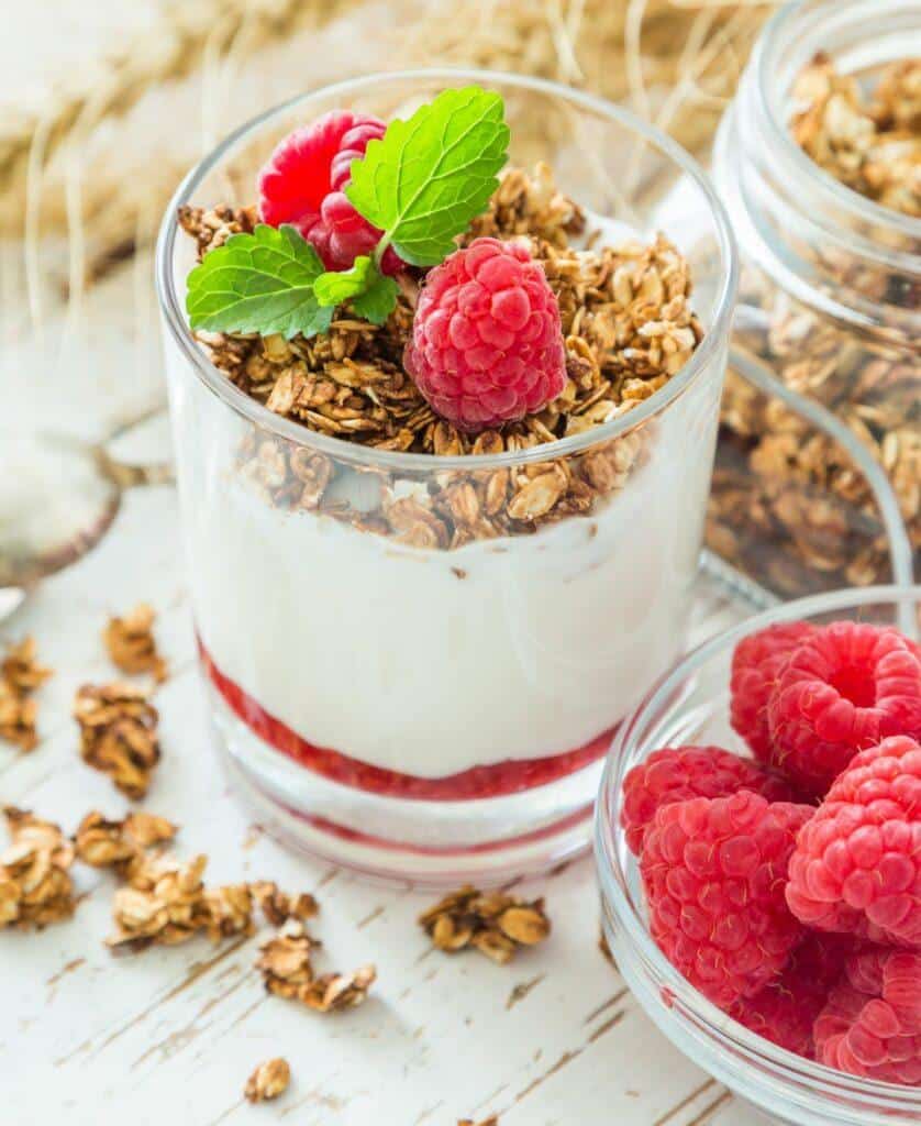raspberry yoghurt