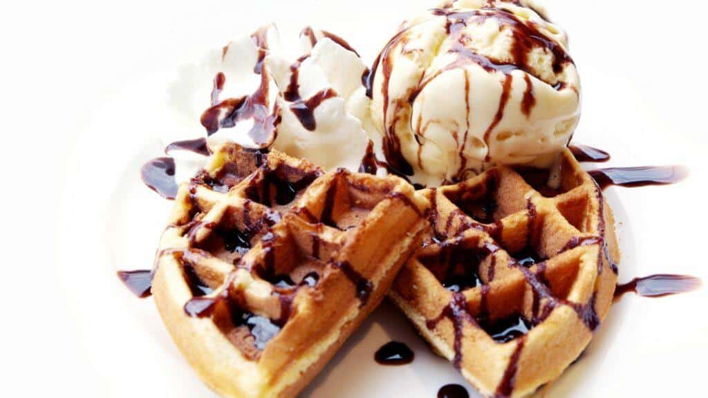 waffle ice cream