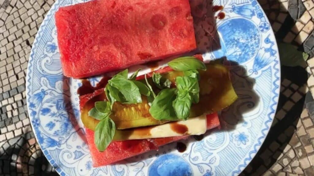 combinaciones de pepinillos con sandía
