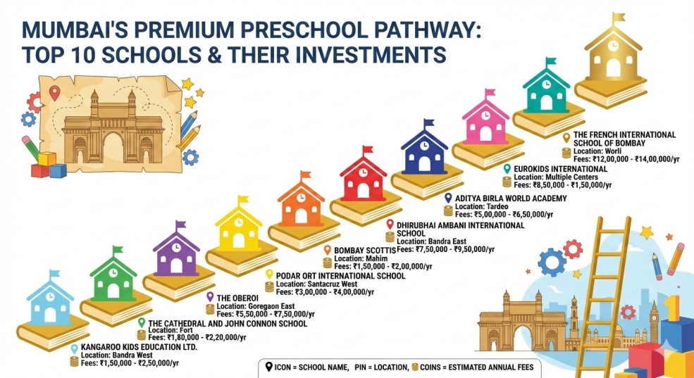 Preschool investment, top school rankings, Mumbai early education, preschool fees.