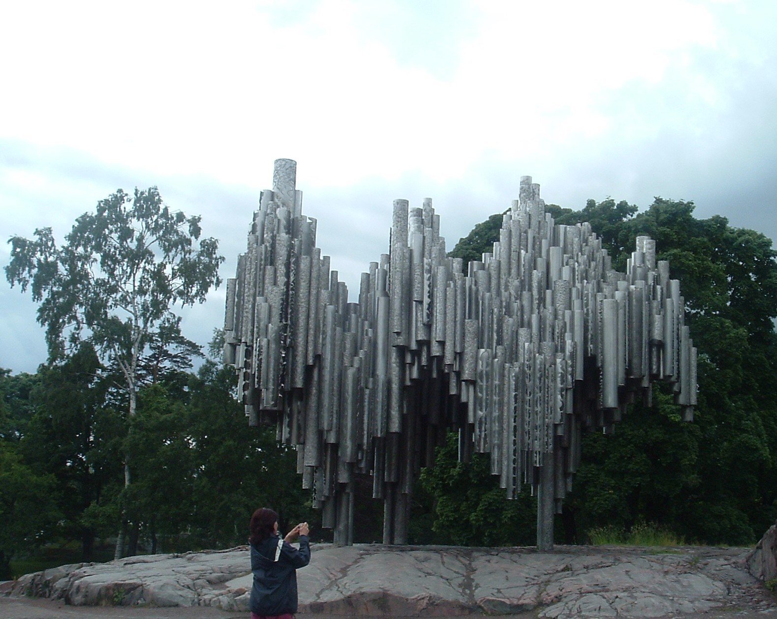 Памятник Яну Сибелиусу, Хельсинки. Июль, 2005