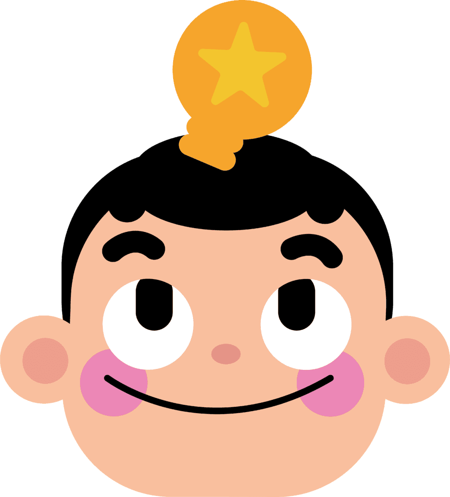 Niño teniendo una idea, símbolo de aprendizaje y creatividad en preescolar