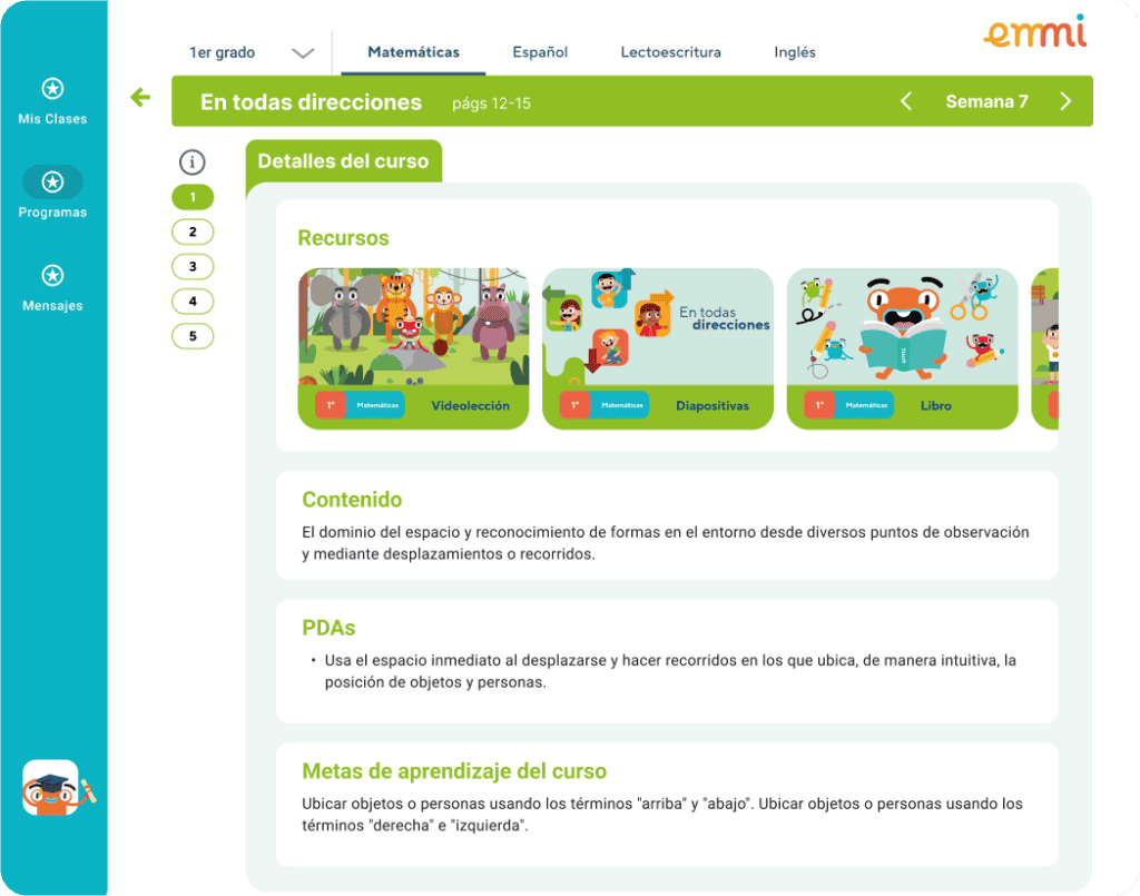 Libros y materiales didácticos de EMMI para preescolar, parte de nuestra plataforma educativa innovadora.