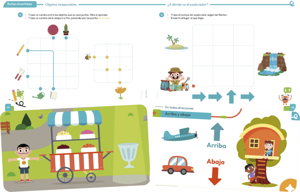 Libros y materiales didácticos de EMMI para preescolar, parte de nuestra plataforma educativa innovadora.