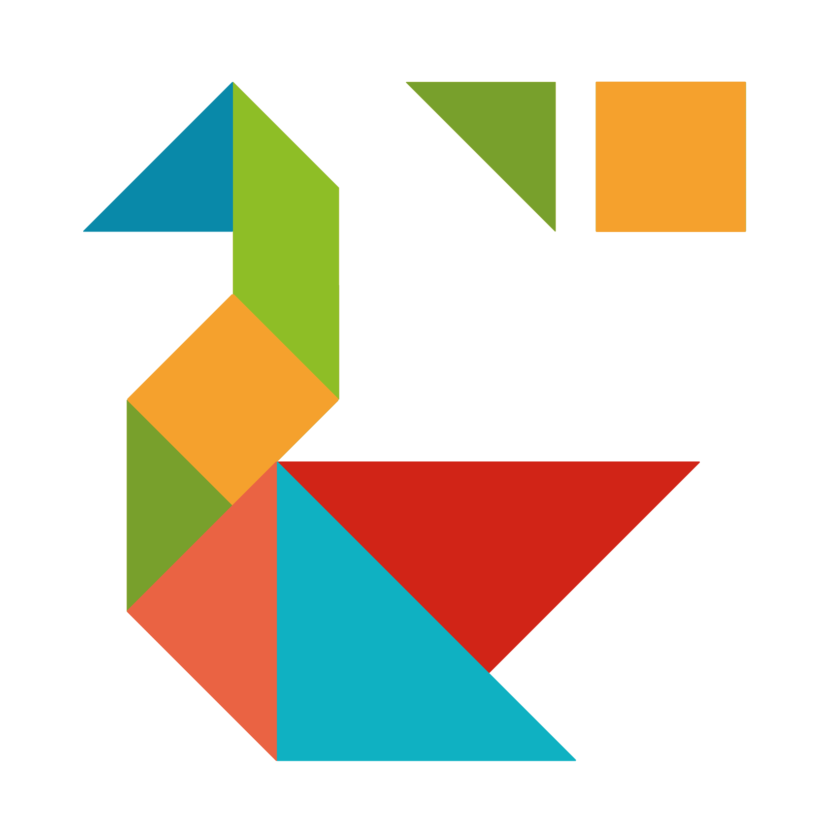 Actividad de tangram en Emmi