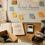 acheter pour revendre objets carnet et cartons