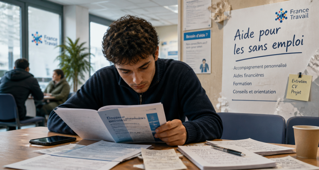 aide pour les sans emploi jeune homme agence