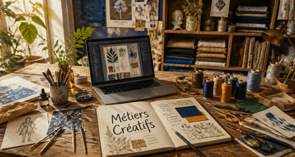 atelier metiers creatifs ordinateur esquisses
