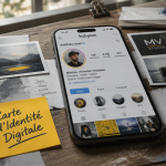 Insta photo profil sur smartphone, outils agrandissement