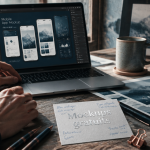 Mockups -free ordinateur et carte de visite