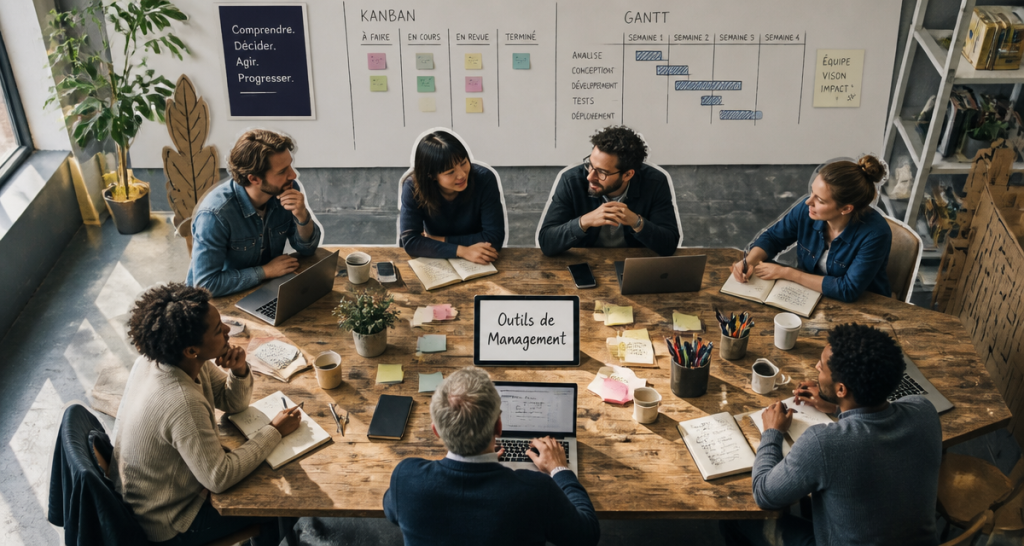 Outils de management en salle de réunion