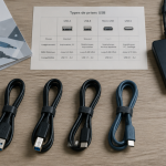 types de prises usb et périphériques sur bureau