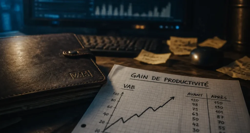 gain de productivité def : calcul, leviers, risques, avant/après