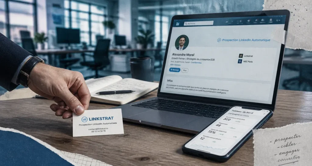 prospection automatique linkedin open space