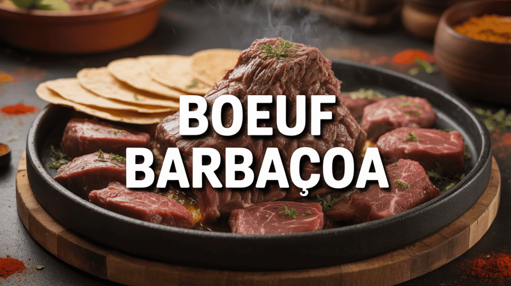 Plat de boeuf barbacoa effiloché avec tortillas et épices