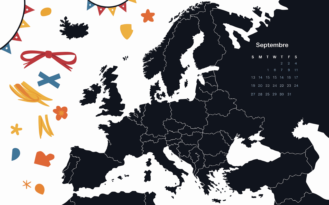 Carte Europe lieux clés fête de la bière 2024