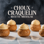 Choux craquelin dorés sur marbre recette choux craquelin michalak