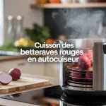 Cuisson des betteraves rouges en autocuiseur avec vapeur