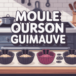 Moule ourson guimauve silicone pâtisserie maison