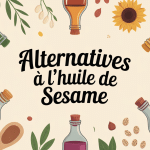 Par quoi remplacer l'huile de sésame illustration sur plan de travail