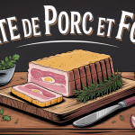 paté de porc et foie tranché avec pain et cornichons