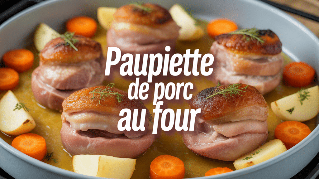 Paupiette de porc au four recette plat familial avec légumes