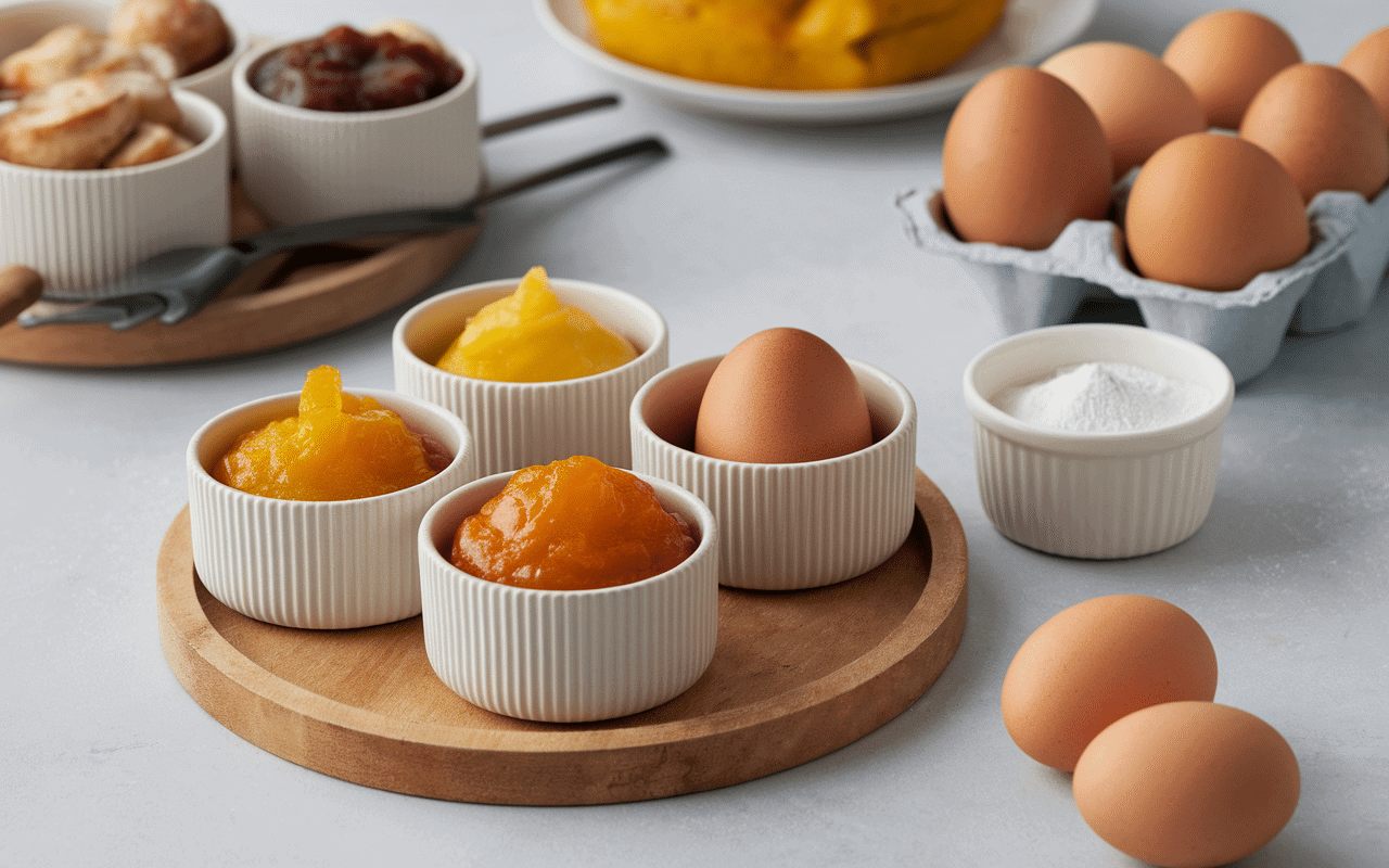 Cuisine maison de madeleine sans sucre et ingrédients sains