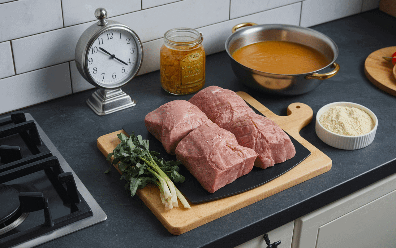 Ingrédients fond de veau halal préparation cuisine maison